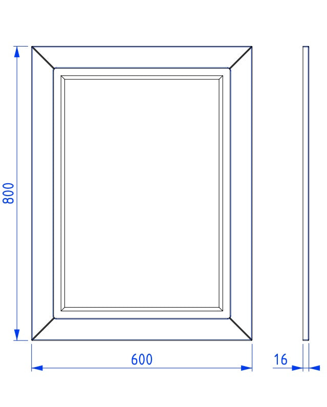 Chic speil 60x80cm