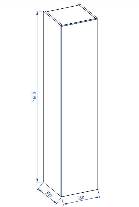 EDGE høyskap 35cm
