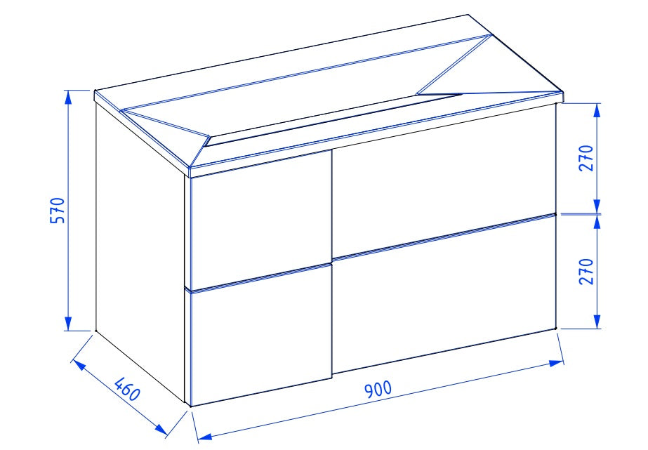 EDGE servantskap 90cm