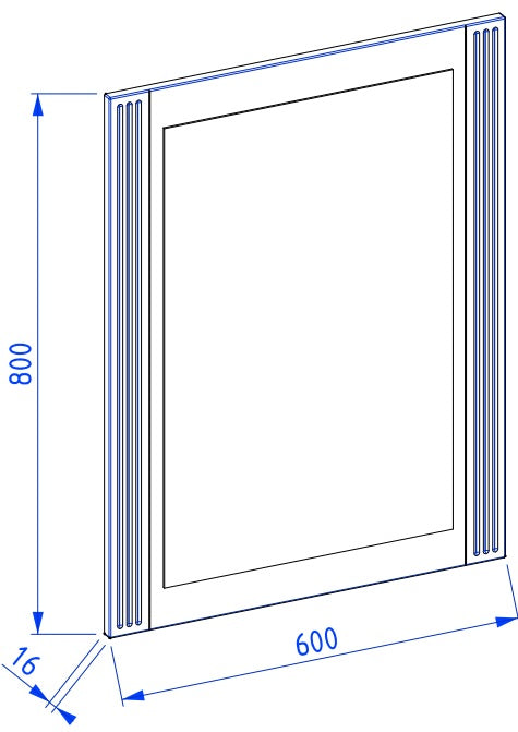 OXFORD speil 60×80cm