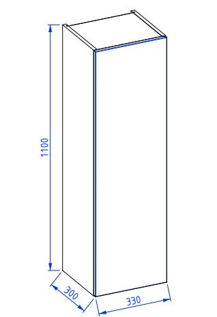UNIQ veggskap 33cm