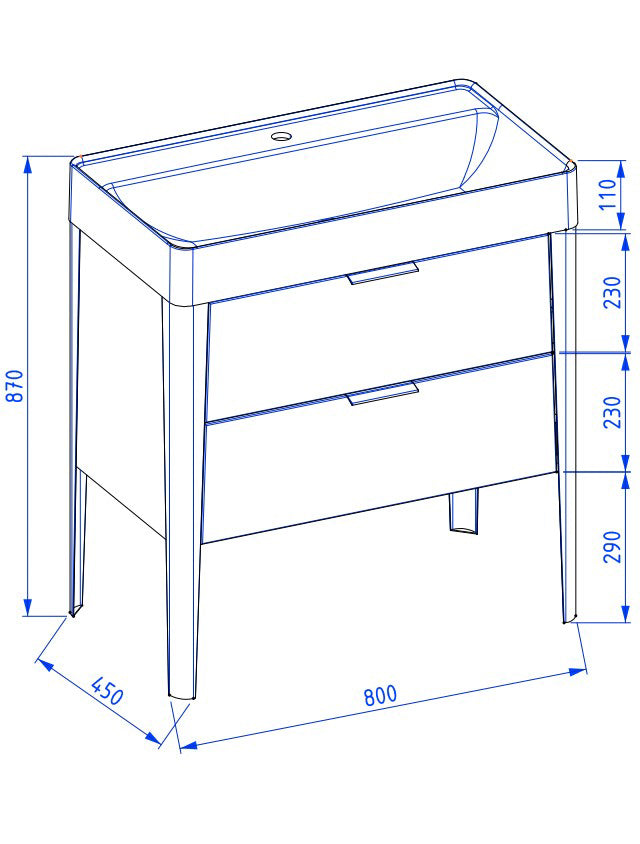 VIBE servantskap 80cm